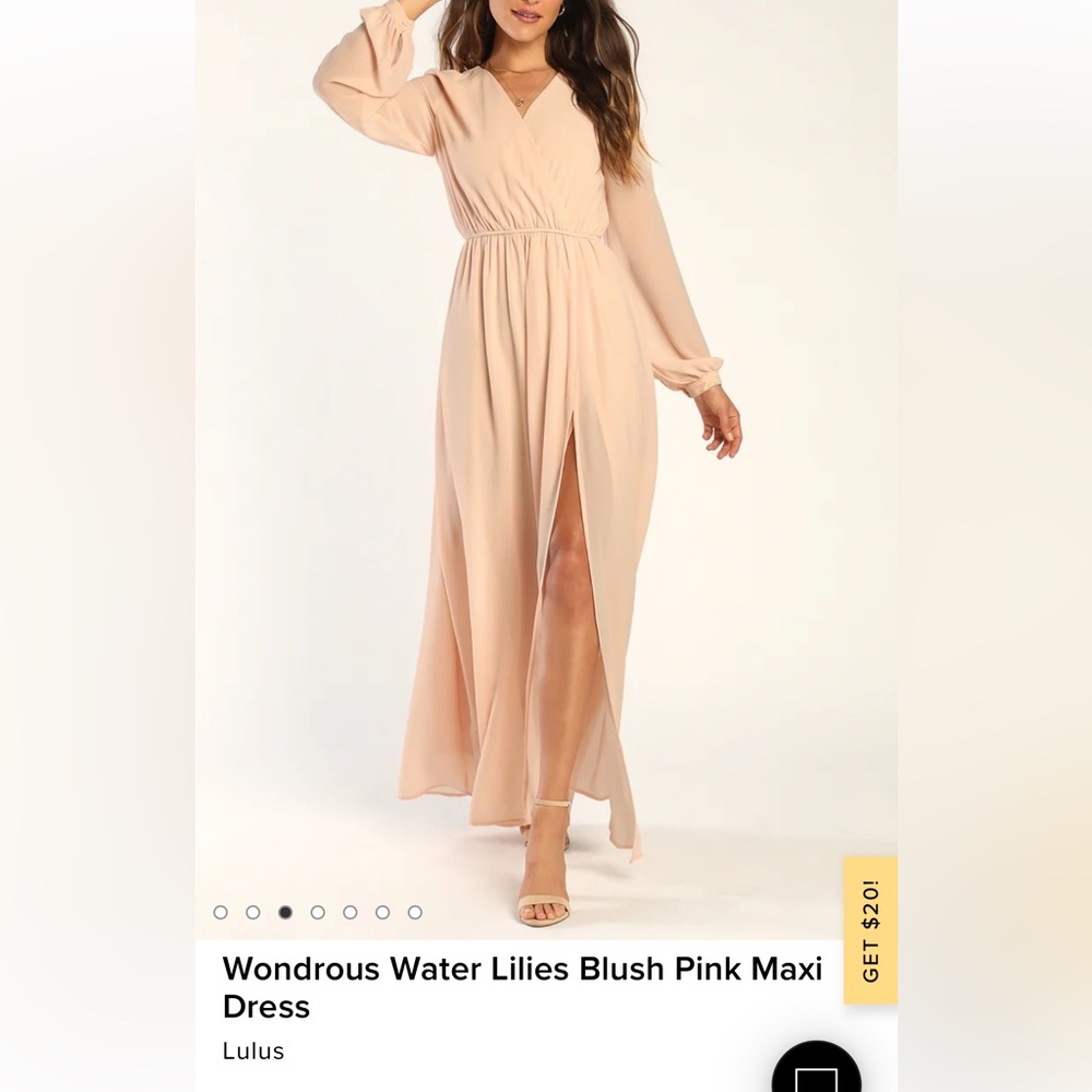 Lulus Blush Pink Maxi Dress! - Picture 6 of 6